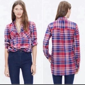 Madewell Ex- Boyfriend Shirt in Kentwood Plaid